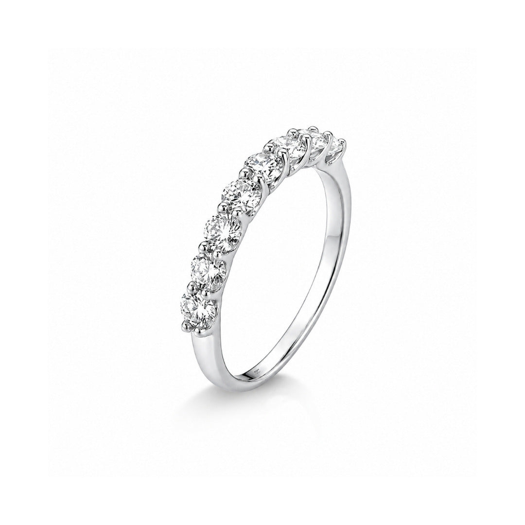 Meia Aliança Moissanite 0.8CT - 3mm