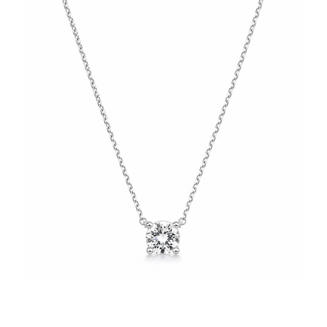 Colar Ponto de Luz Moissanite 0.4CT - 4,5mm