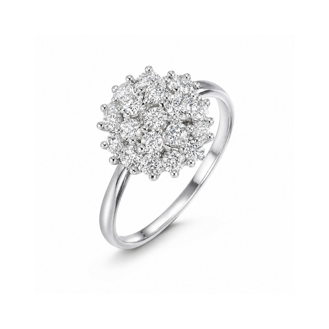 Anel Chuveiro Moissanite 0.1CT
