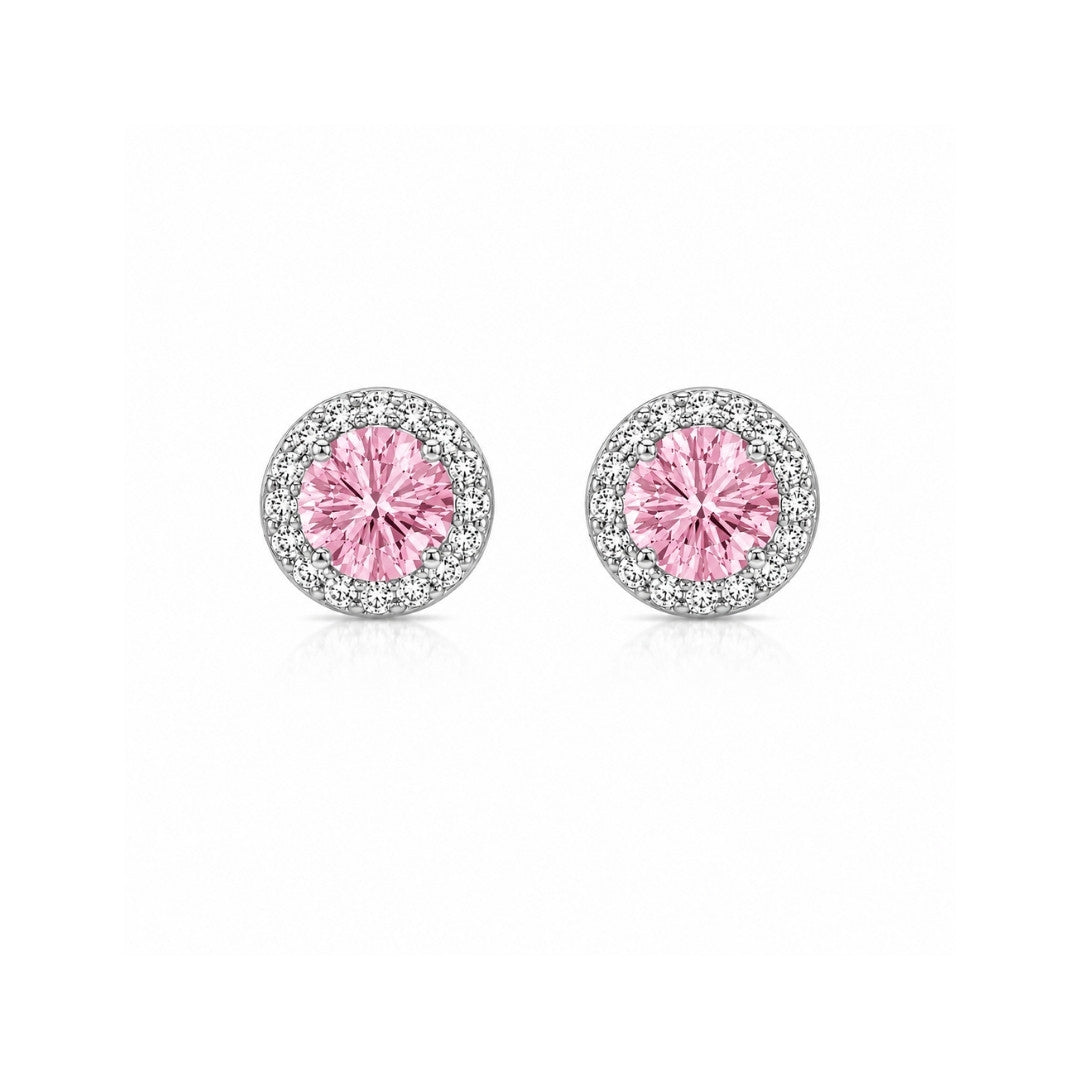 Brinco Moissanite Rosé Deep Vivid 0.5CT - 5mm