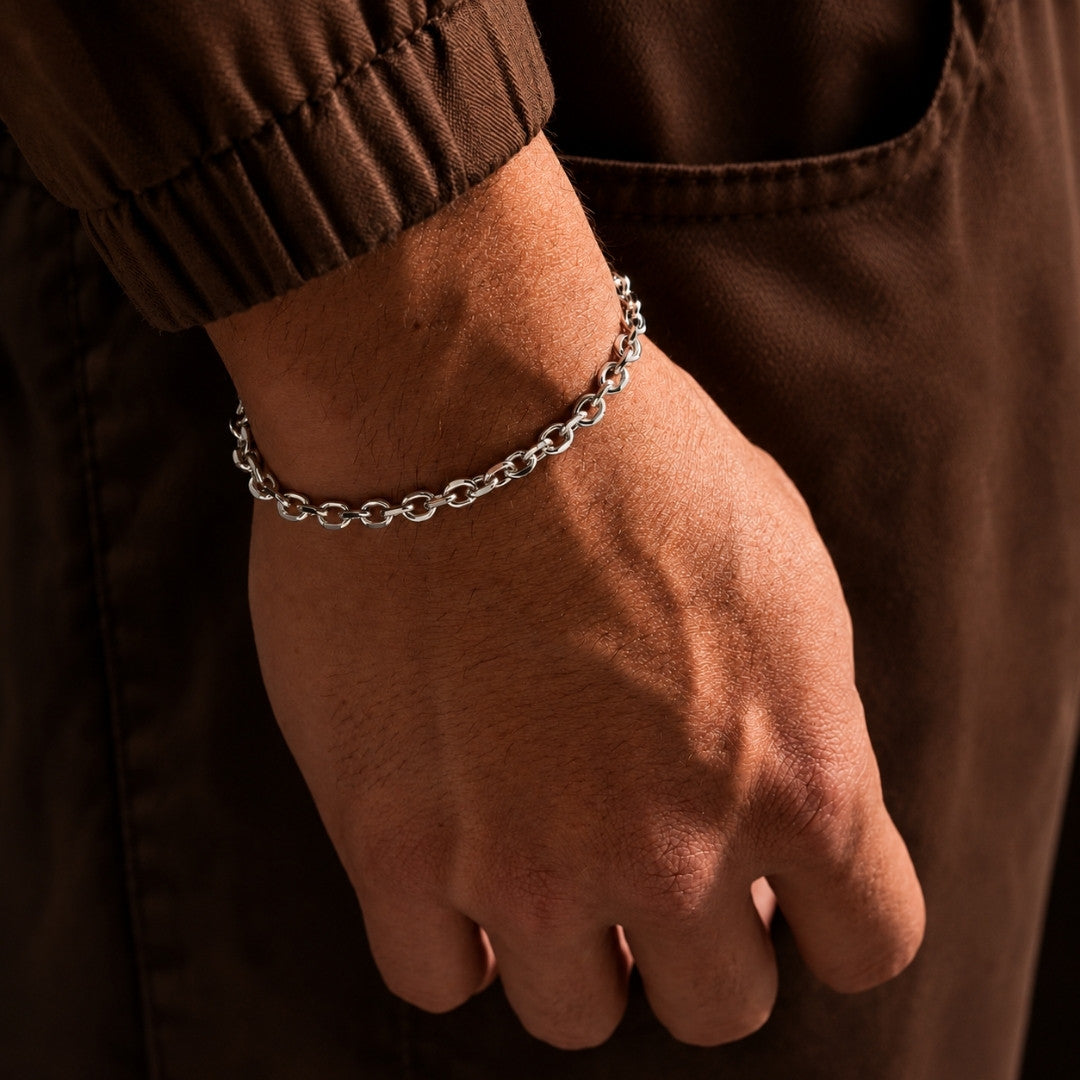 Pulseira Cartier Cadeado 5mm - 21 cm