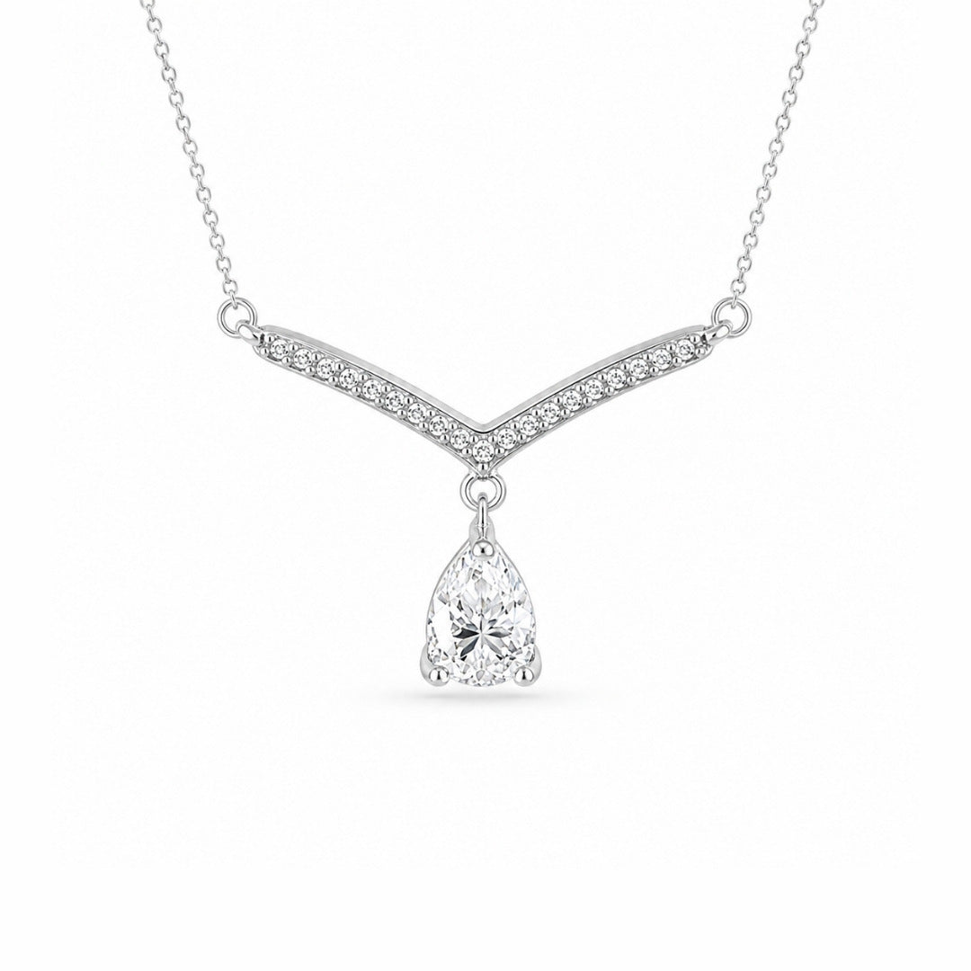 Colar Gota Moissanite Lumière 0.8CT 5x7mm