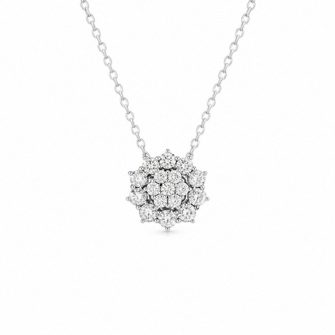Colar Chuveiro Moissanite 0.03CT