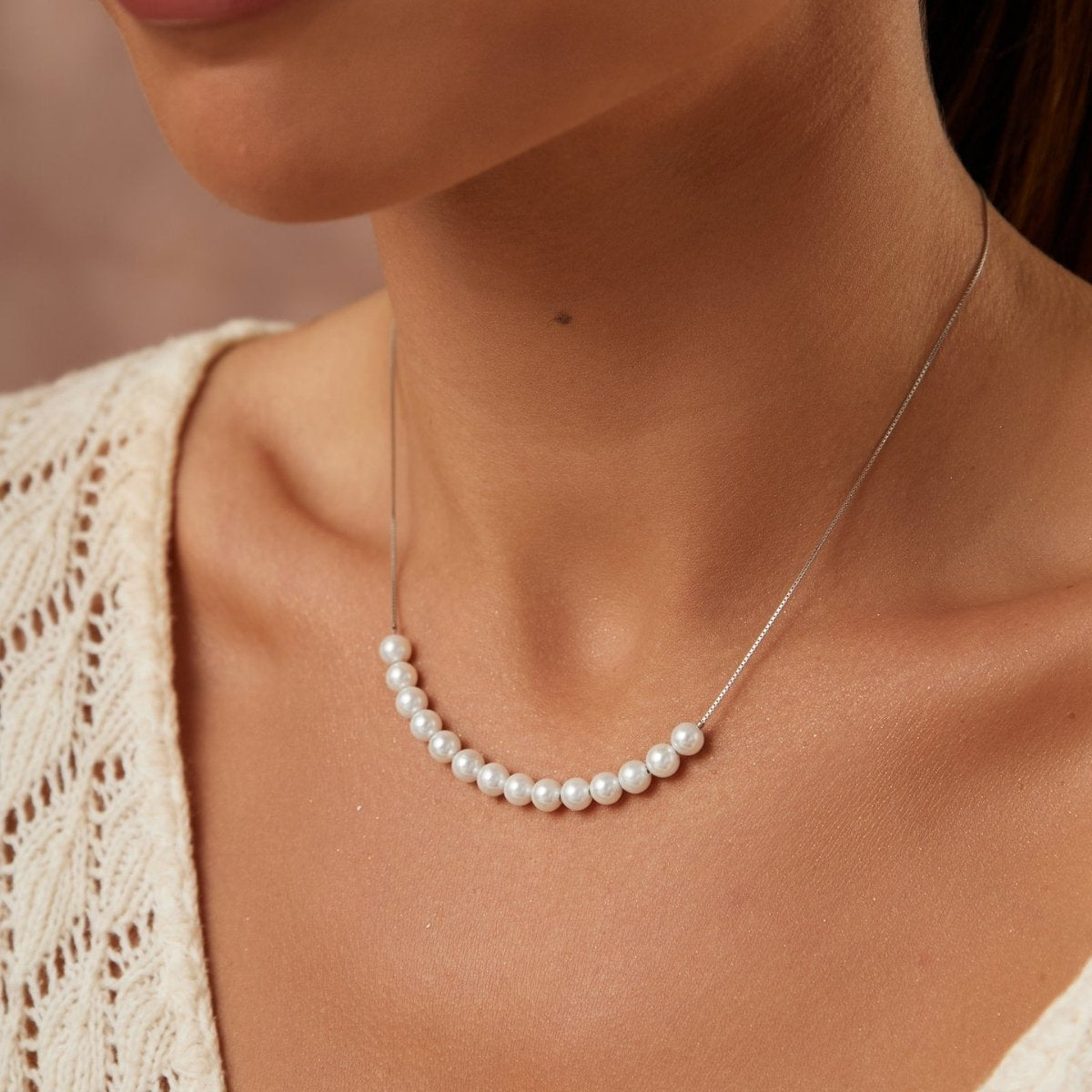 Colar Pérola Shell em Prata  – Elegância Atemporal
